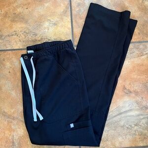 Men's Figs Technical Collection Black Scrub Pants
